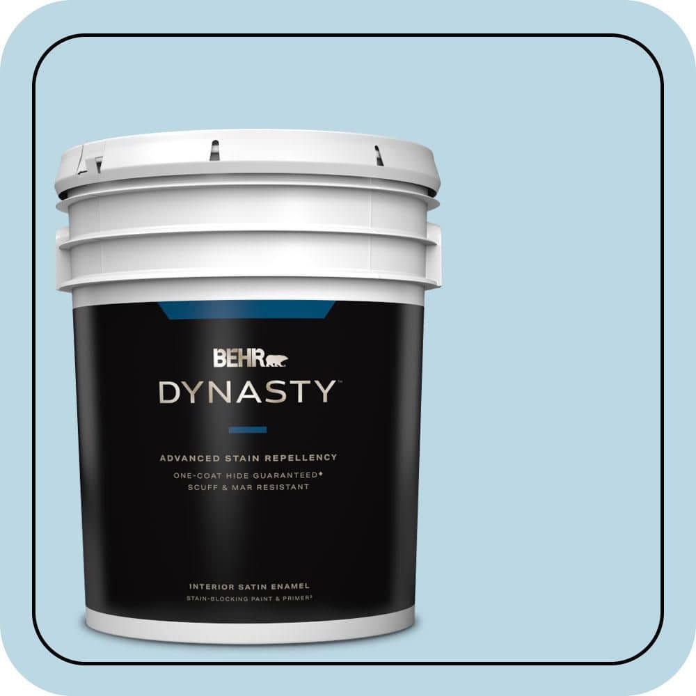 5 gal. #S490-2 Glacial Stream Satin Enamel Interior Stain-Blocking Paint and Primer price history on PriceWatchPro