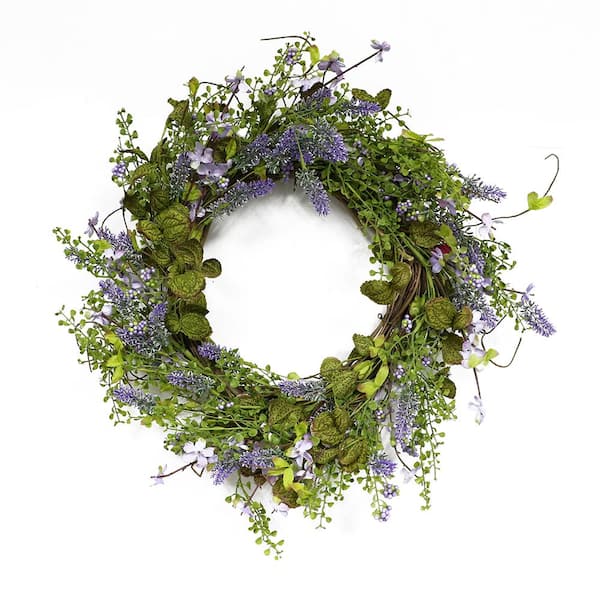 Puleo International 22 in. Wreath with Lavender