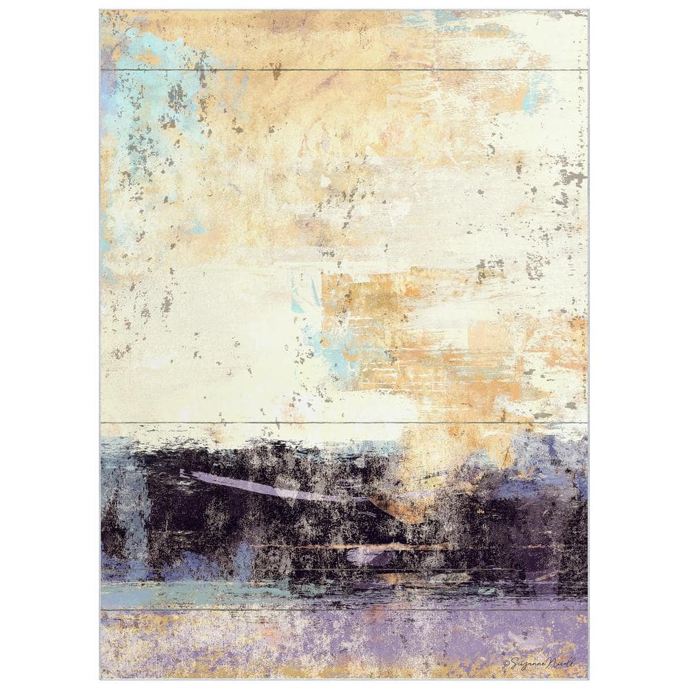 Multi-Colored 8 ft. x 10 ft. Aubergine II Washable Abstract Art Area Rug price history on PriceWatchPro