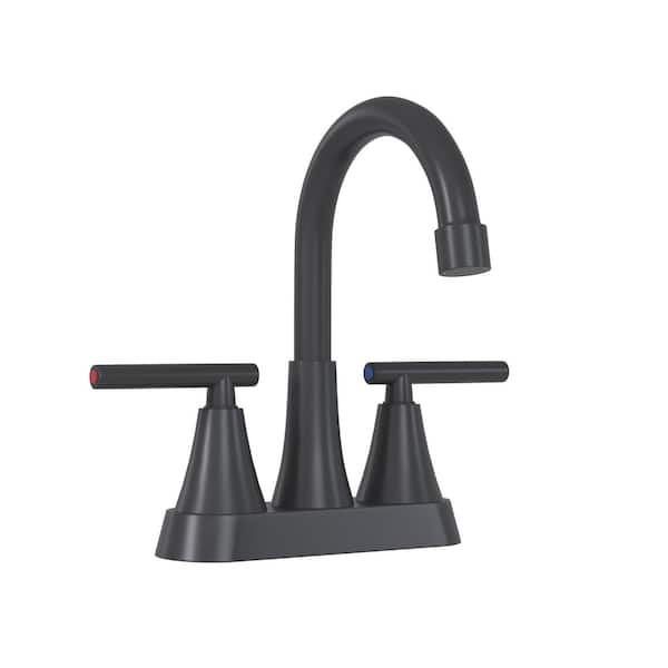 7.86 in. CUPC Certified 2-handle Bathroom Bidet Faucet Sink Faucet (Matte Black)