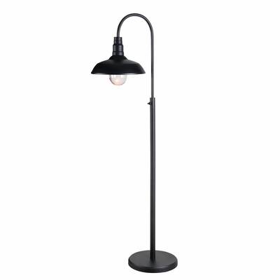 Millbrook 58.5 in. Black Outdoor/Indoor Floor Lamp