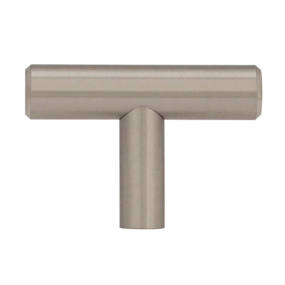 Sterling Nickel Modern Industrial Bar Pull Knob
