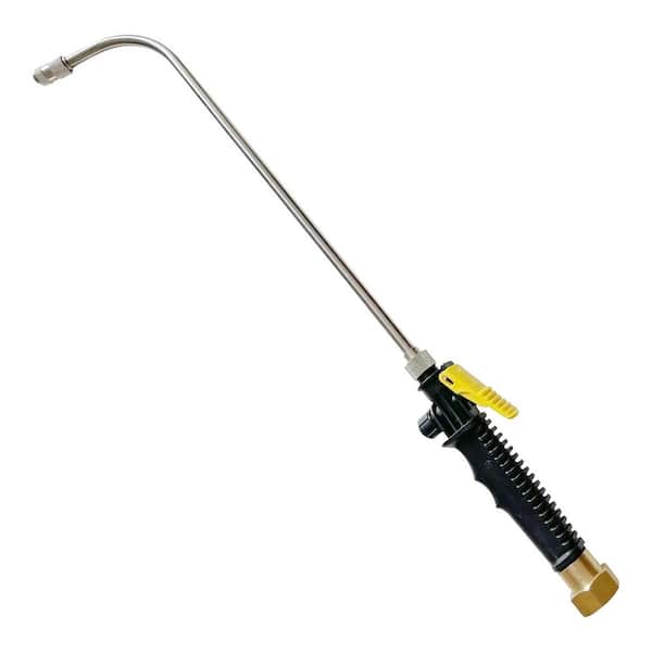 Watering Wand Sprayer with Adjustable 90° Curved Nozzle for