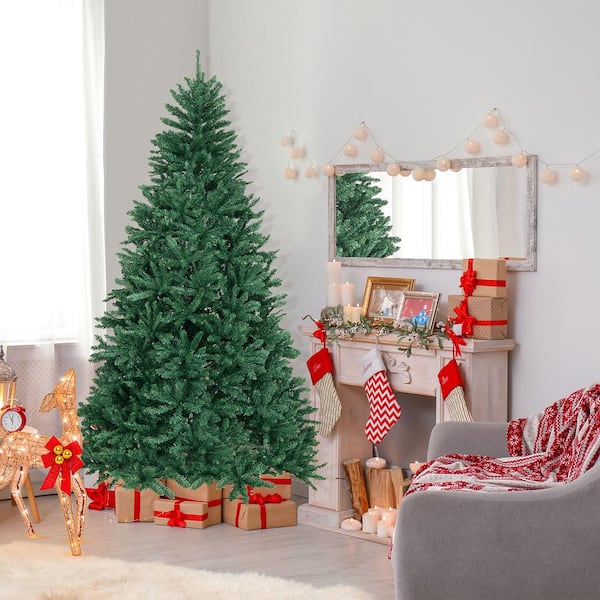 7.5 ft. Unlit Douglas Full Fir Hinged Artificial Christmas Tree with 2254-Tips