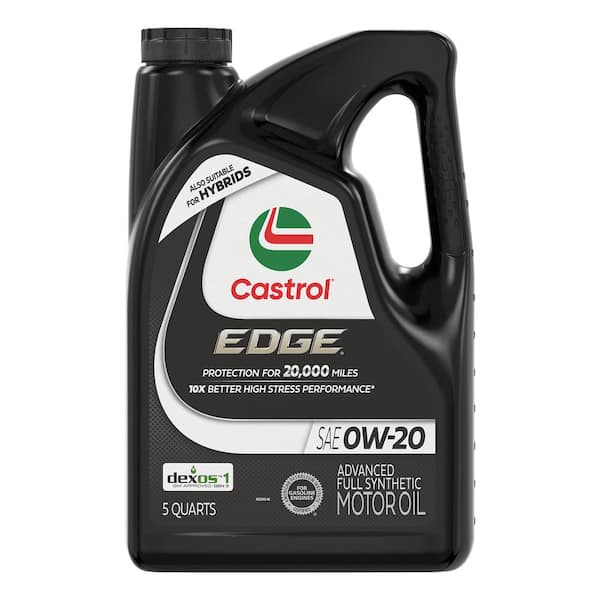 CASTROL EDGE 0W-20 Advanced Full Synthetic Motor Oil, 5 qt.