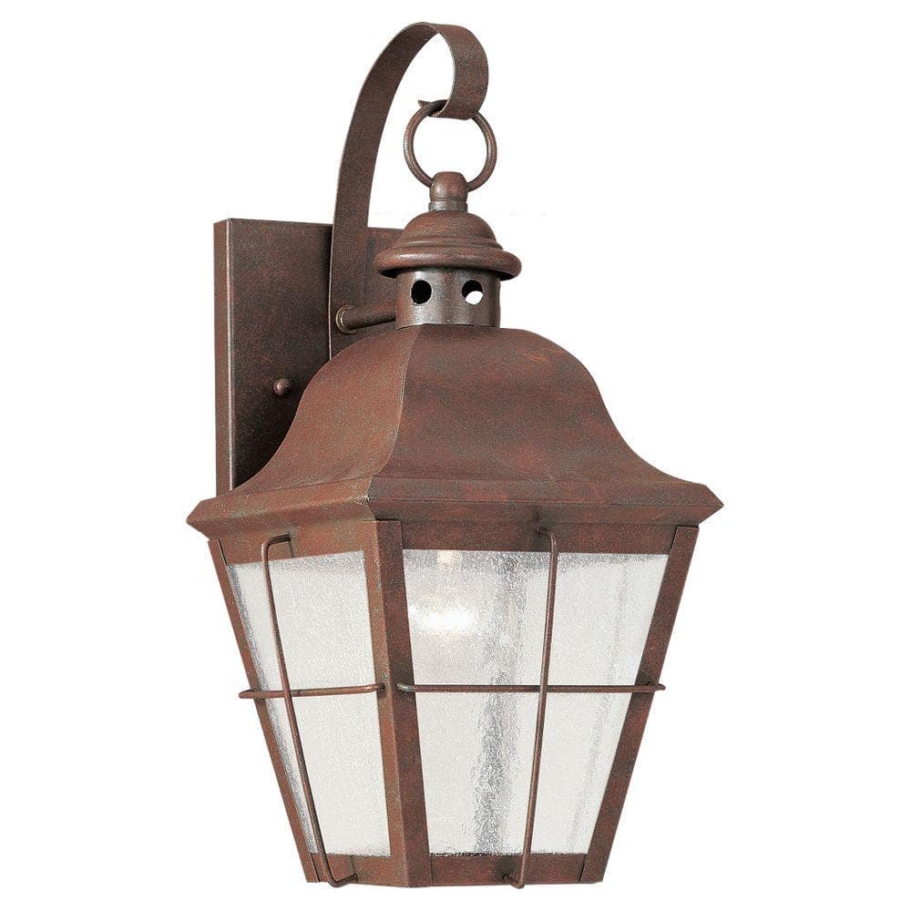 Chatham 1-Light Weathered Copper Outdoor Wall Lantern Sconce