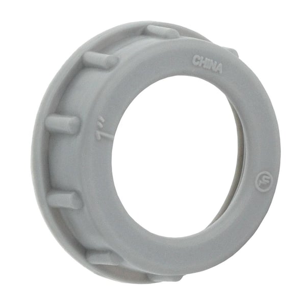Commercial Electric 1 in. Rigid Metal Conduit (RMC) Plastic Insulating Bushing (2-Pack)