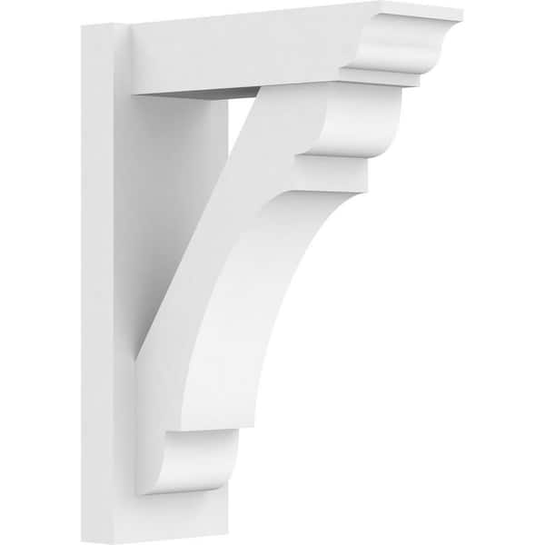 Ekena Millwork Olympic 7 in. W x 22 in. H x 16 in. D Signature Urethane Polyurethane Outlooker with Traditional Ends