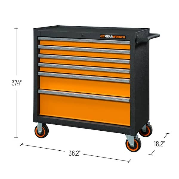 GEARWRENCH 36 in. 6-Drawer GSX Series Rolling Tool Cabinet 83243