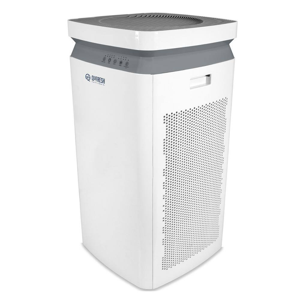 QuFresh 3Stage HEPA Tower Air Purifier with Air Quality Sensor for
