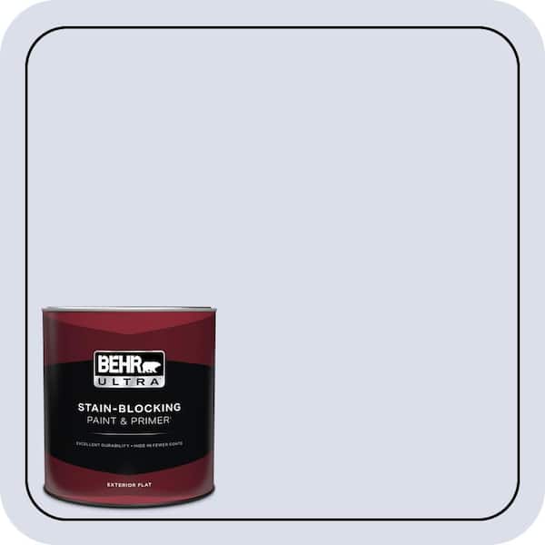 BEHR ULTRA 1 Qt. #620C-1 Winter Ice Flat Exterior Paint & Primer