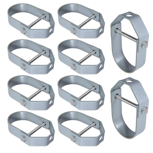 PLUMBFLEX 1-1/2 in. Clevis Hanger for Vertical Pipe Support in Standard Epoxy Coated Steel (10-Pack)