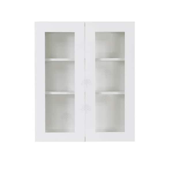 LIFEART CABINETRY Lancaster White Plywood Shaker Stock Assembled Wall ...