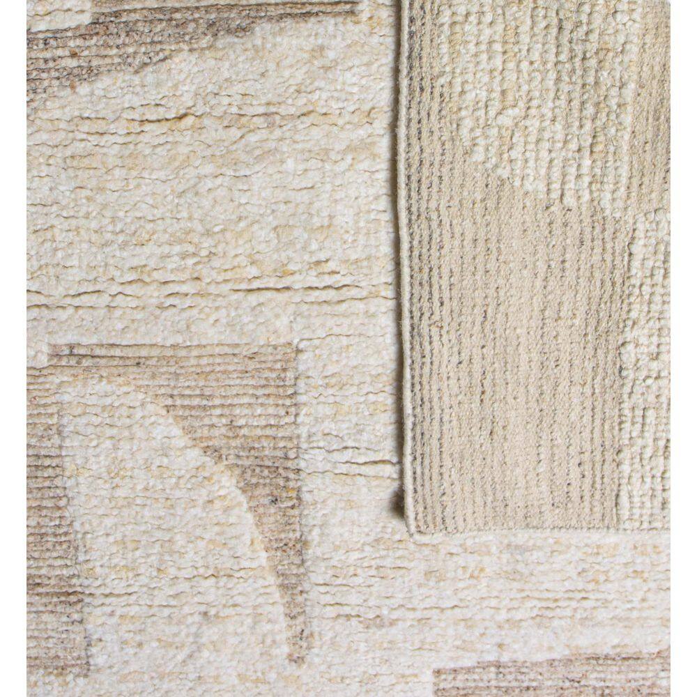 Camel Hand-Knotted Wool Rectangular Area Rug 7'6" x 9'6"
