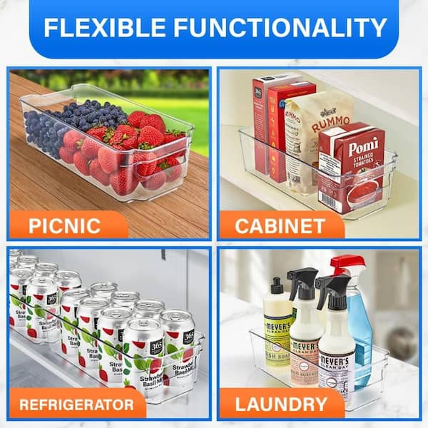 LIFEMASTER 8 Piece Stackable Refrigerator and Freezer Containers