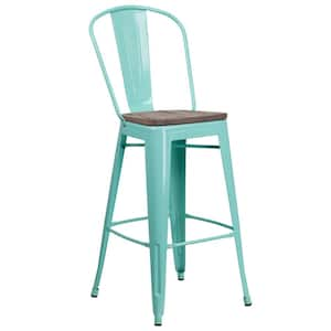 30 in. Mint Green Bar Stool