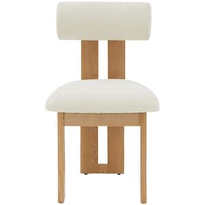 Halloway Ivory/Natural 19.3 in. Wood Dining Chair