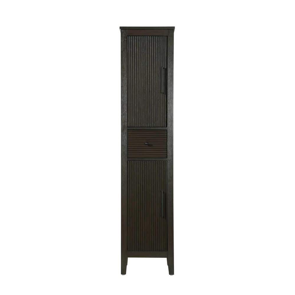 16 in. W x 18 in. D x 72 in. H Brown Freestanding Linen Cabinet price history on PriceWatchPro