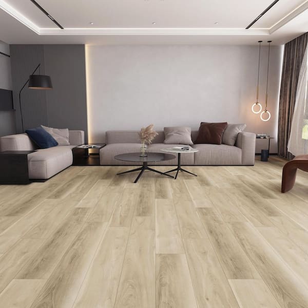 Take Home Sample-Newland Hickory 22 MIL x 9 in. W x 12. L Click Lock Waterproof Luxury Vinyl Plank Flooring
