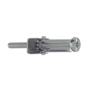 1/8 in. x 2 in. Zinc-Plated Toggle Bolt with Mushroom-Head Phillips Drive Screw (4-Pieces)