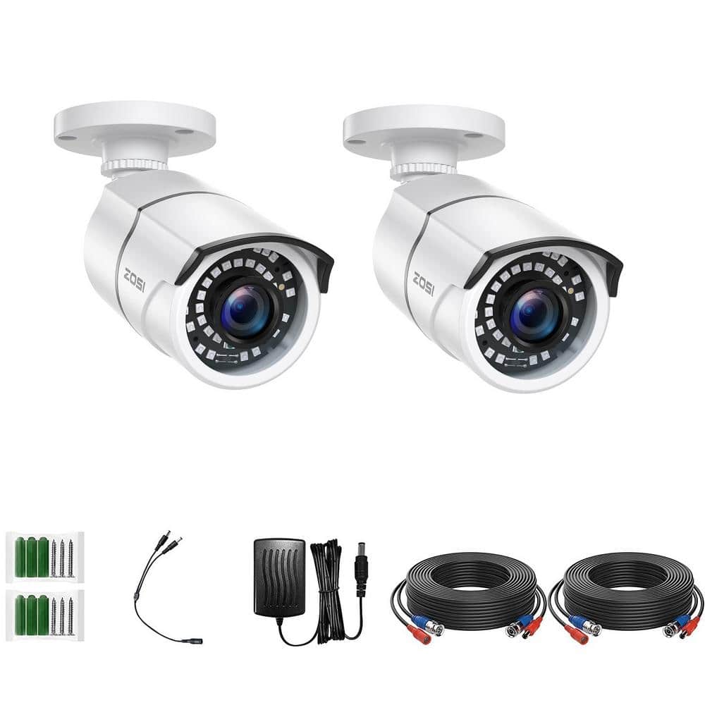 Wired 1080p Outdoor/Indoor Bullet Security Camera 4-in-1 Compatible for TVI/CVI/AHD/CVBS DVR price history on PriceWatchPro