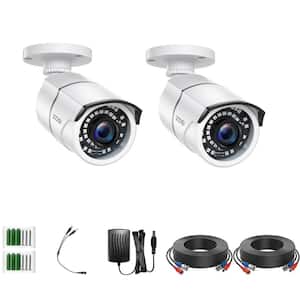 Wired 1080p Outdoor/Indoor Bullet Security Camera 4-in-1 Compatible for TVI/CVI/AHD/CVBS DVR