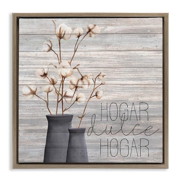 Stupell Industries Home Sweet Home Rustic by Kim Allen Brown Floater Frame Typography Graphic Art Print 18 in. x 18 in.