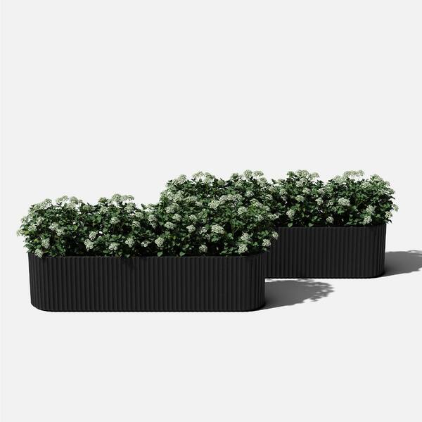 Veradek Demi Extra Large Black Plastic Rectangular Windox Box