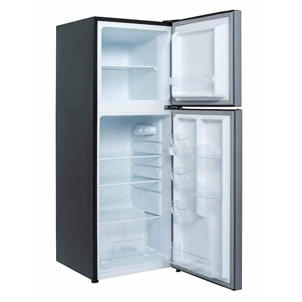 Magic Chef 4.8 cu. ft. 2-Door Mini Fridge in Stainless Look with