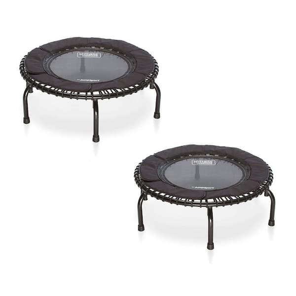 JUMPSPORT Fitness Rebounder Mini Trampoline in Home Cardio Fitness (2-Pack)