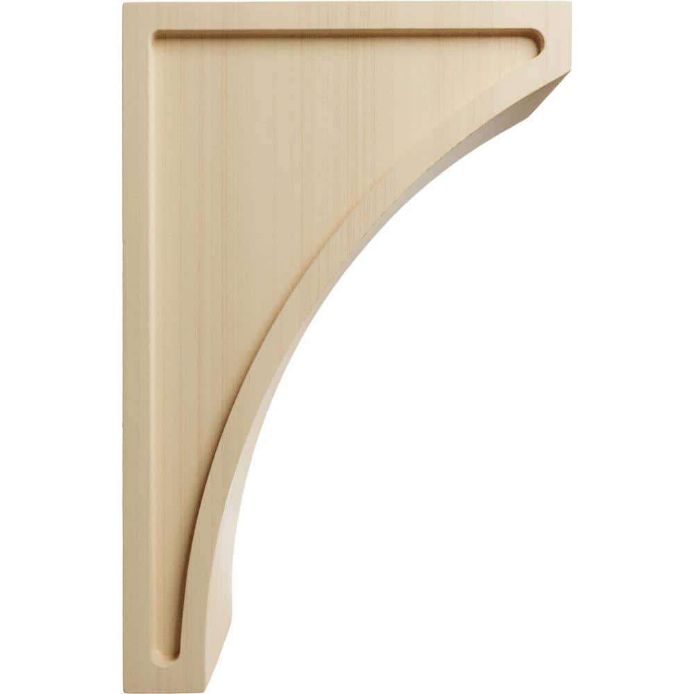 Large Natural Rubberwood Lawson Corbel, 10" Height