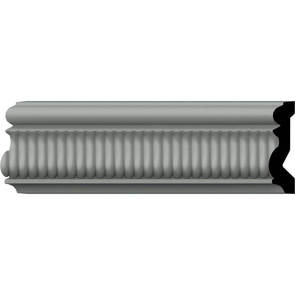 Primed White Geometric Urethane Chair Rail Moulding