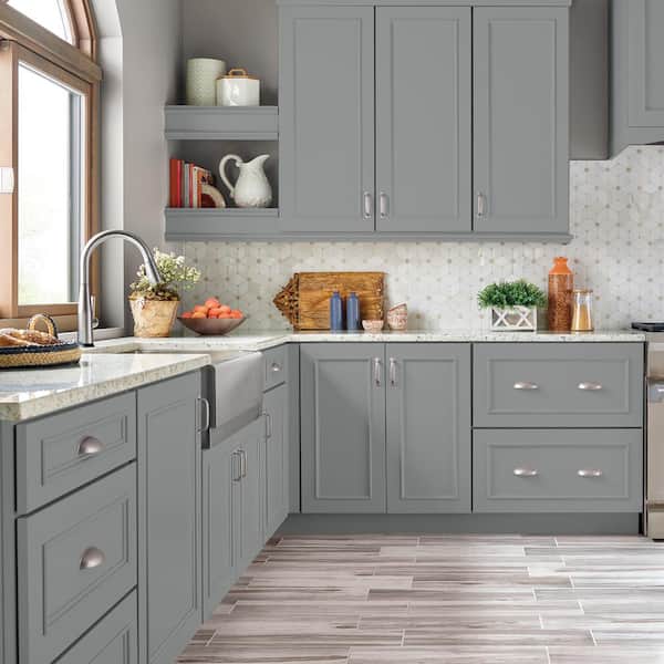 1 qt. #AE-51 Coast Guard Gray Satin Enamel Interior/Exterior Cabinet, Door & Trim Paint