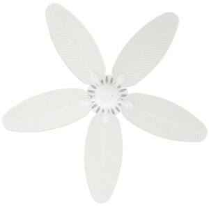 Cruise 52 in. Indoor/Outdoor White Ceiling Fan with Palm Leaf Blades