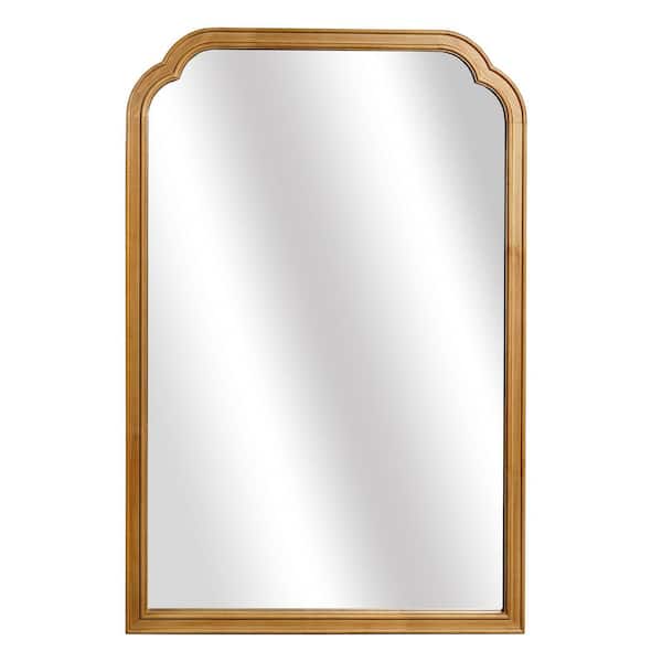 WallBeyond Farm Mirror-B 24 in. W x 36 in. H Rectangular Natural Pine Wood Finish Wall Mirror-French Country Natural Pine