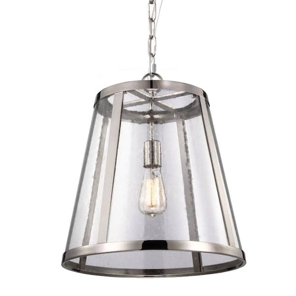 Generation Lighting Harrow 1-Light Polished Nickel Pendant