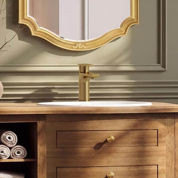 EVERSTEIN 6 in. H Sleek Single-Hole Single-Handle Bathroom Sink