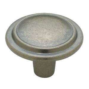 Top Ring 1-1/4 in. (32 mm) Antique Iron Round Cabinet Knob