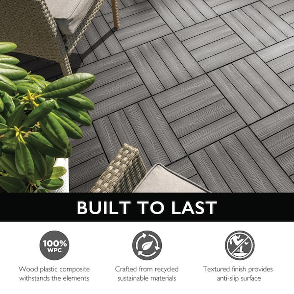 Corner Trim 3 in. W x 15 in. L Wood-Plastic Composite in Modern Ebony (4-Pack)