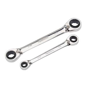 Klein Tools 3/16 in. and 1/4 in. Square x 1/2 in. and 9/16 in. Hex  Ratcheting Refrigeration Wrench 68309 - The Home Depot