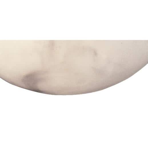 11" Alabaster Dust White Faux Alabaster Wall Sconce
