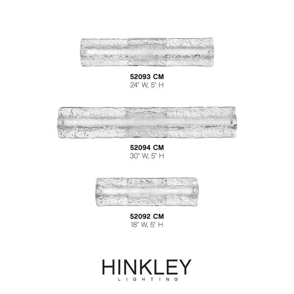 HINKLEY - Hinkley Lucent 40-Watt Integrated LED 30.25 in. Bath Vanity Light in Chrome