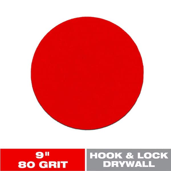DIABLO 9 in. 80-Grit Drywall Sanding Disc with Hook and Lock Backing