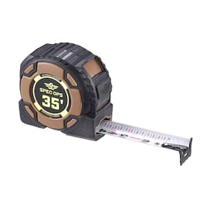 35 ft. Elite Series Tape Measure, 1 1/4 in. Double-Sided Blade, 12 ft. of Stand Out, Military-Grade Composite Case