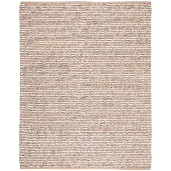Natura 8 ft. x 10 ft. Natural/Gray Diamond Striped Area Rug