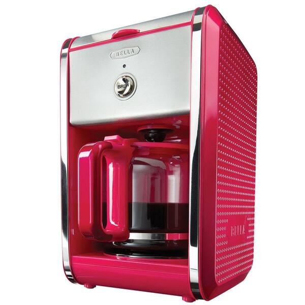 Bella Dots 12-Cup Switch Coffee Maker in Pink