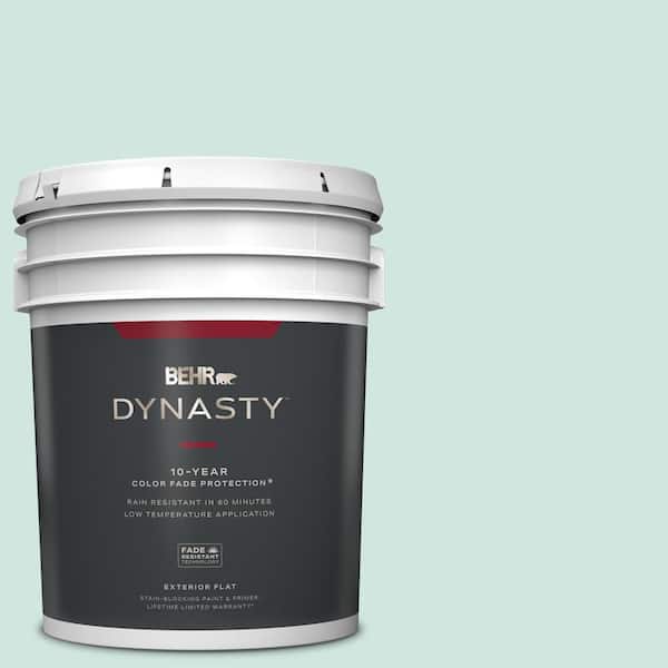 BEHR DYNASTY 5 gal. Home Decorators Collection #HDC-CT-26A Seaglass Flat Exterior Stain-Blocking Paint & Primer