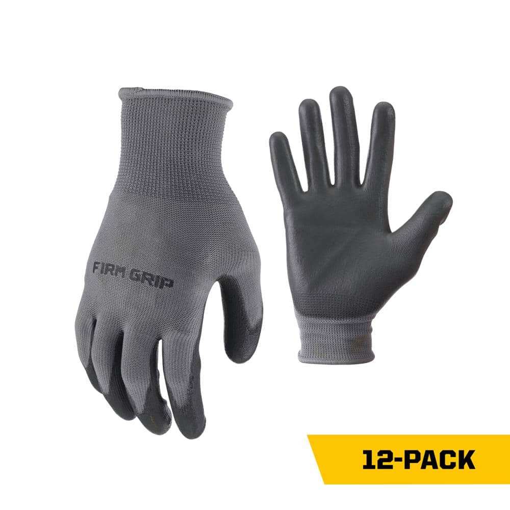 Medium Polyurethane Grip Work Gloves (12-Pack)