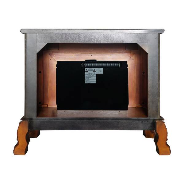 Acme Furniture - Dresden 47 in. Freestanding Wooden Electric Fireplace in Cherry Oak
