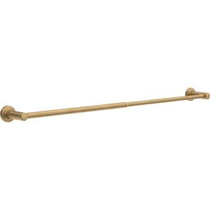 Wake Telescoping 15-1/2 in. to 29 in. Wall Mounted Towel Bar, Adjustable Towel Holder in Satin Gold